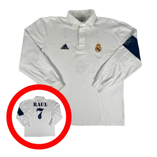 Real Madrid 2002 RAUL Adidas Official  Shirt L