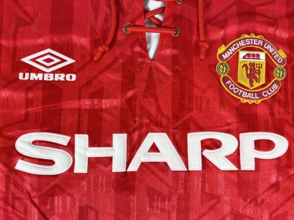 Manchester United 1992/94 UMBRO Home Shirt S - Image 3
