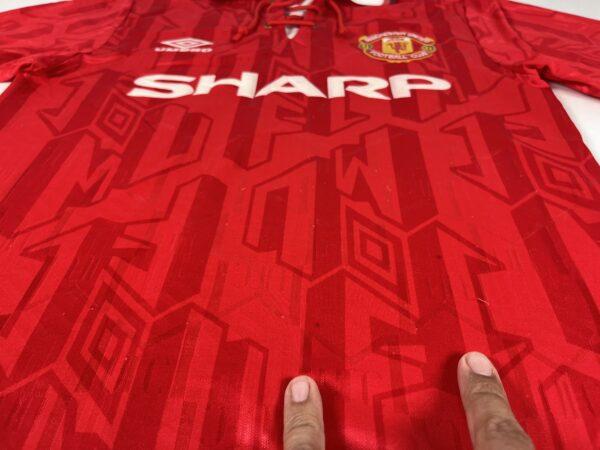 Manchester United 1992/94 UMBRO Home Shirt S - Image 10