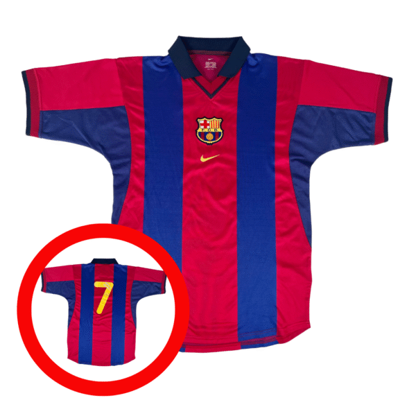 Barcelona FC 2000/01 Nike Home Shirt M Player