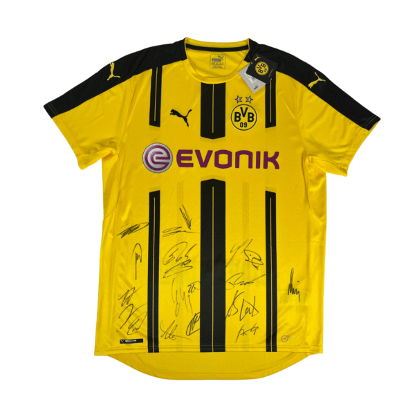 Signed BORUSSIA DORTMUND 2016/17 PUMA Home Shirt XL - Image 2
