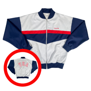 USA Olympics 80s Adidas Full Zip Jacket M