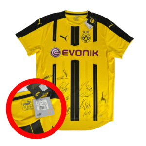 Signed BORUSSIA DORTMUND 2016/17 PUMA Home Shirt XL