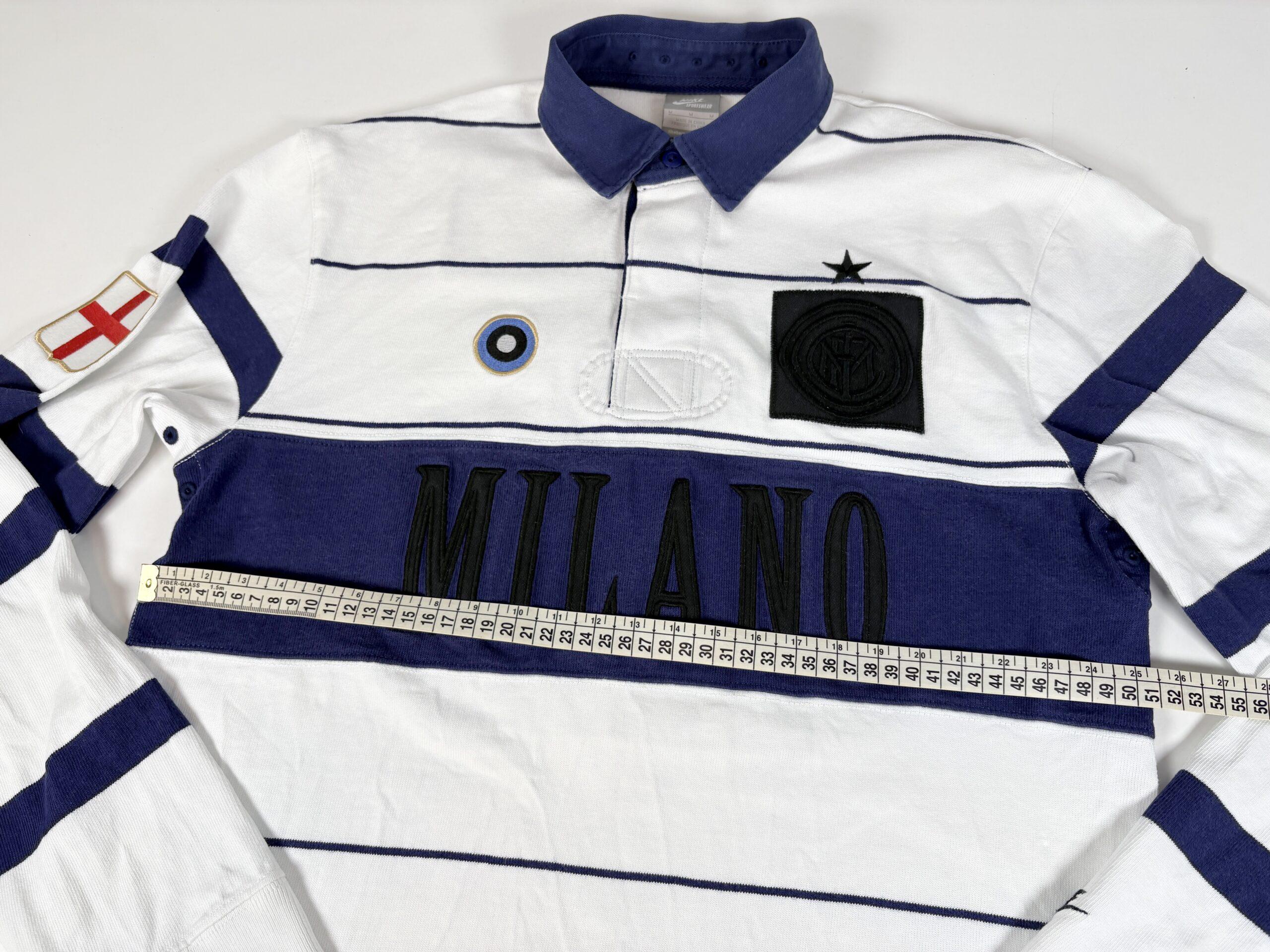 INTER MILAN 2008 NIKE Retro Football Shirt M Rugby - Image 11