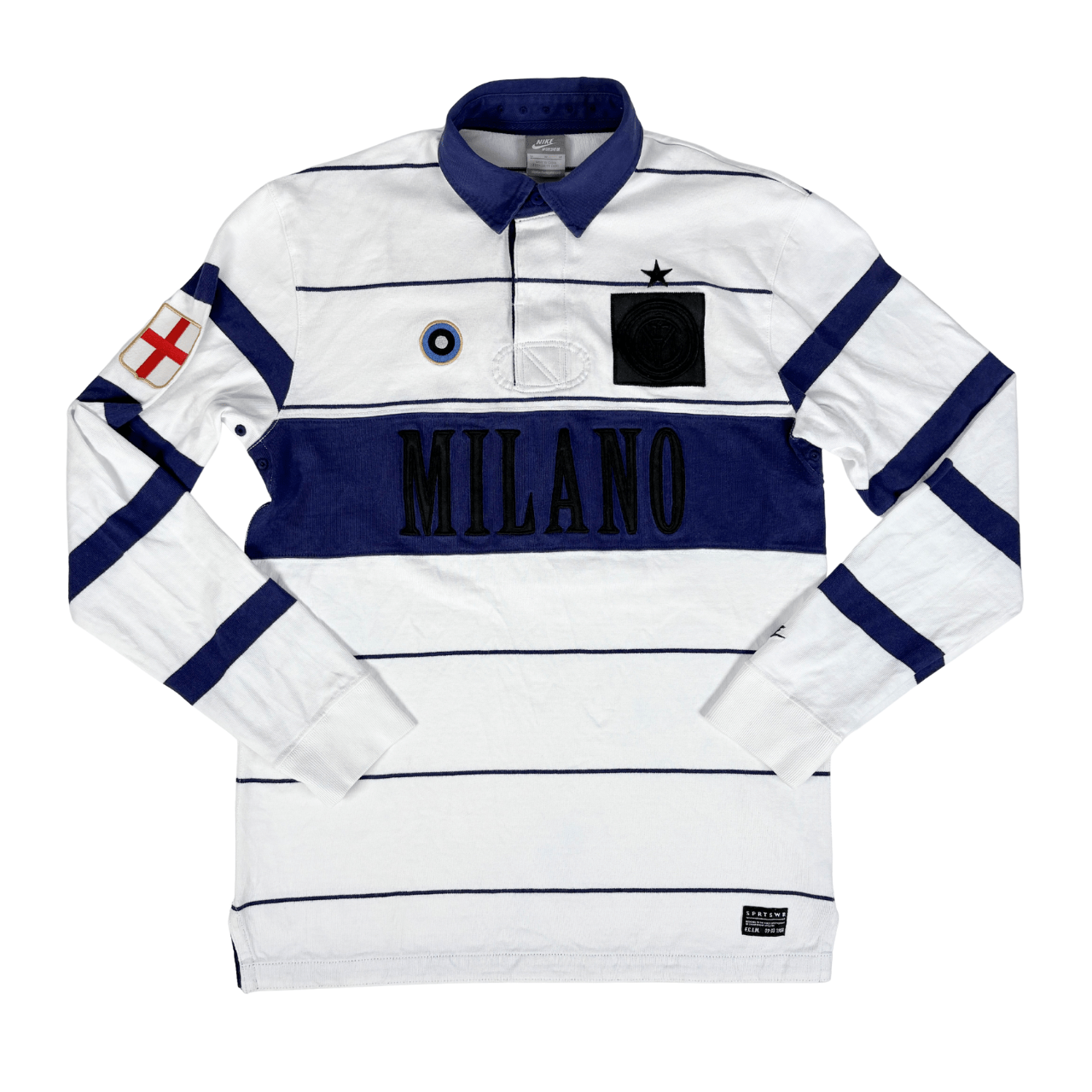 INTER MILAN 2008 NIKE Retro Football Shirt M Rugby - Image 2