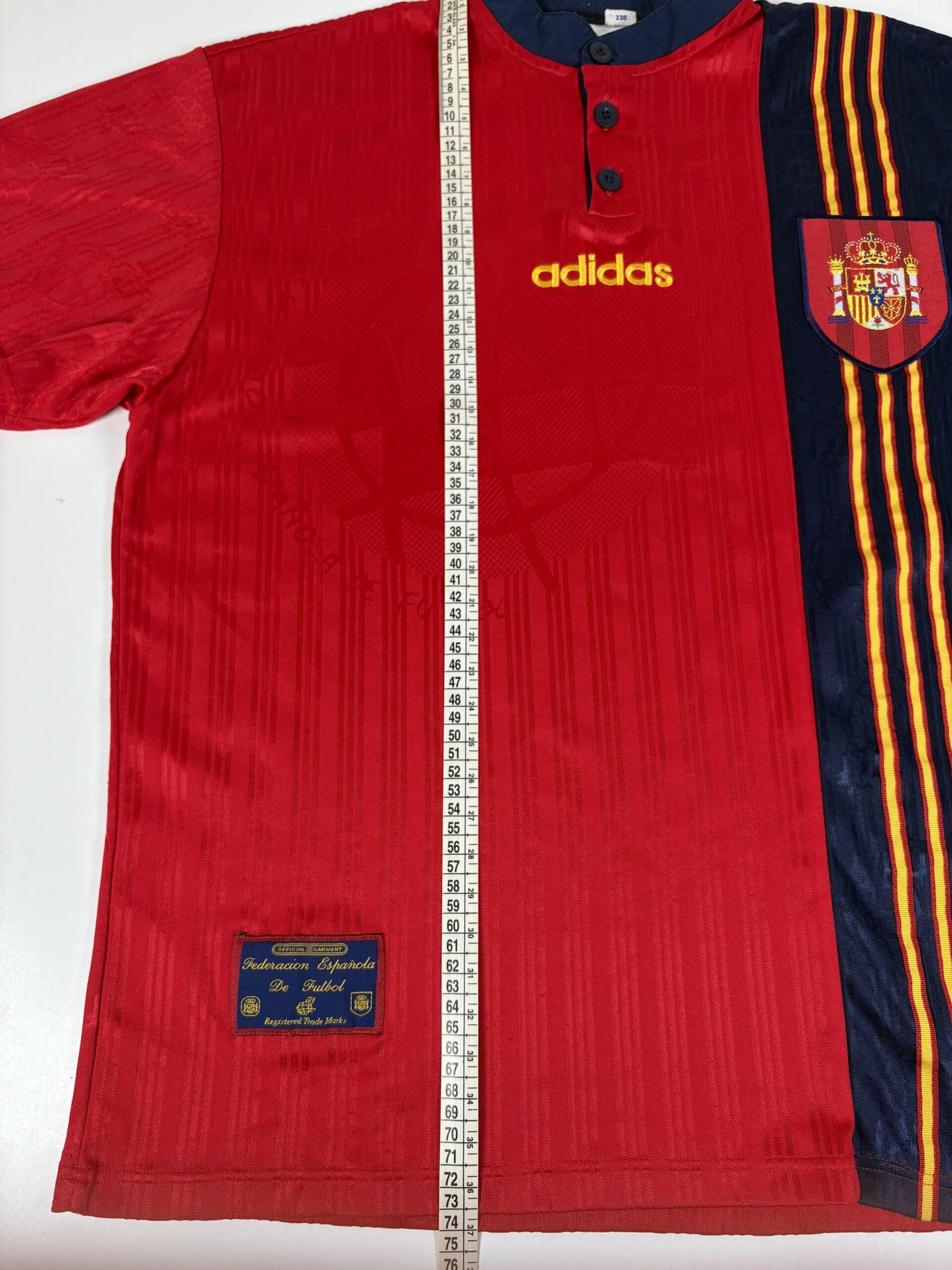 Spain 1996/98 ADIDAS Home Shirt L - Image 8