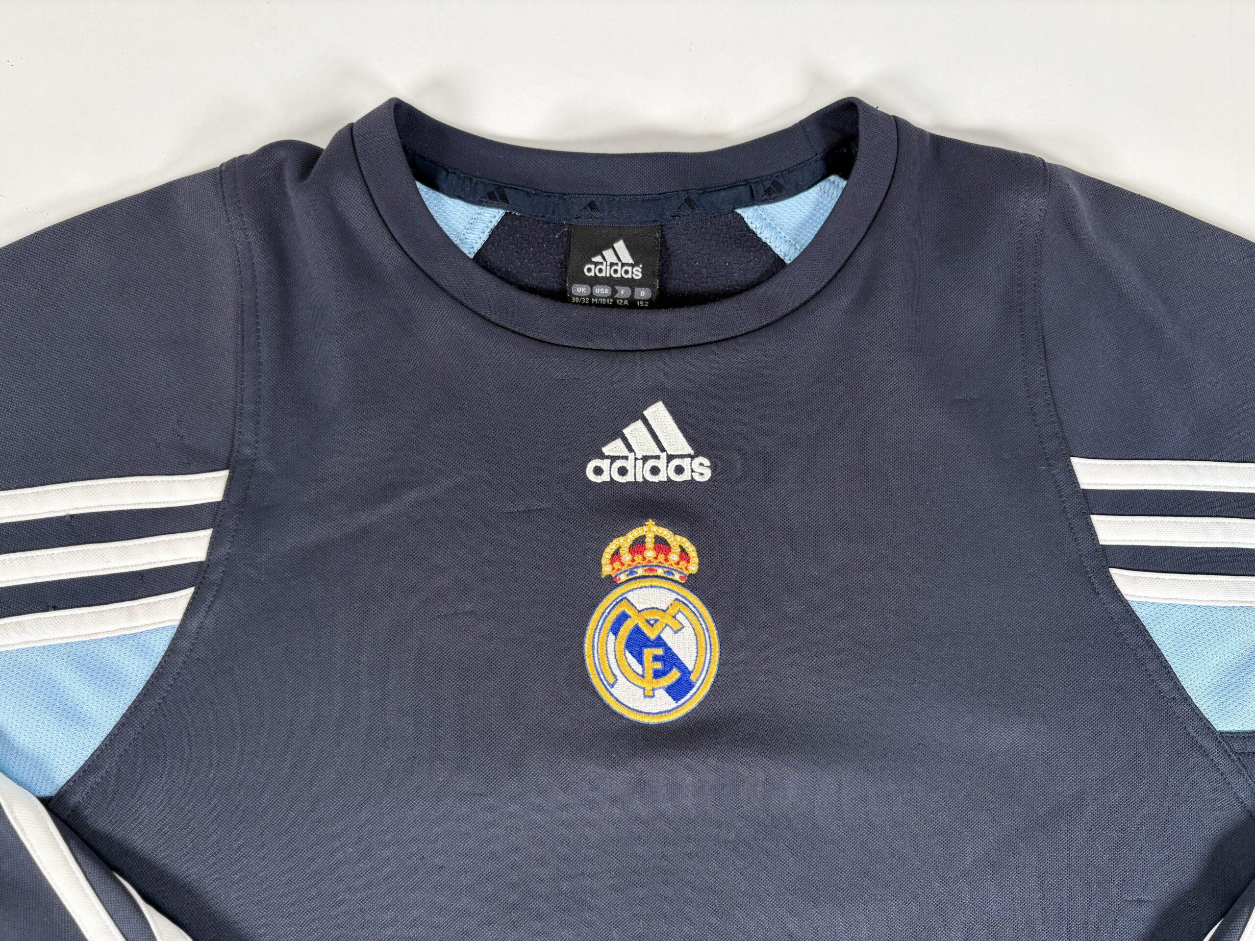 Real Madrid 2003/04 Adidas Training Football Sweatshirt 12 - Image 3