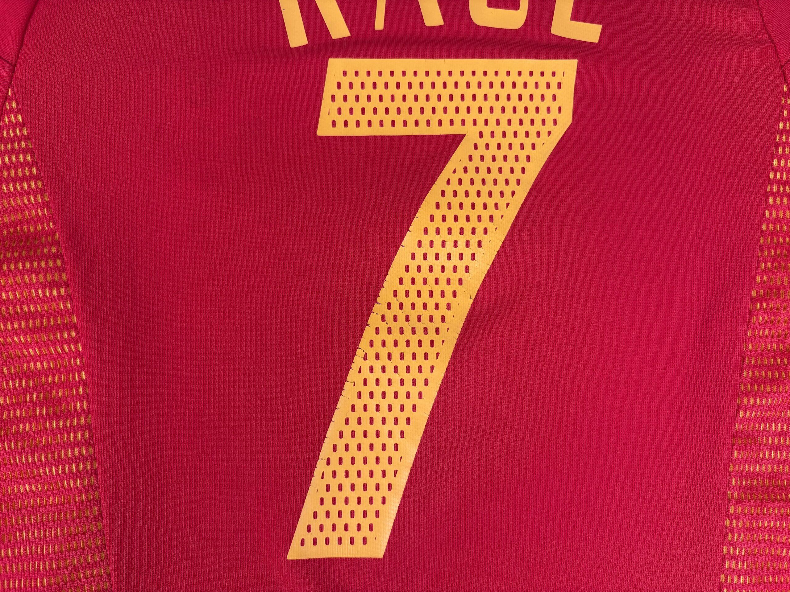 Spain 2002/04 ADIDAS RAUL Home Shirt S - Image 8