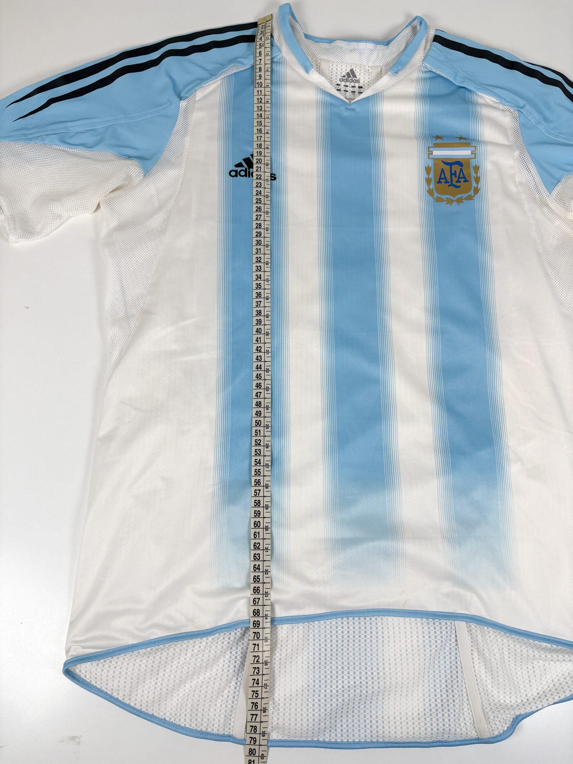 Argentina 2004/06 ADIDAS Player Home Shirt L - Image 10
