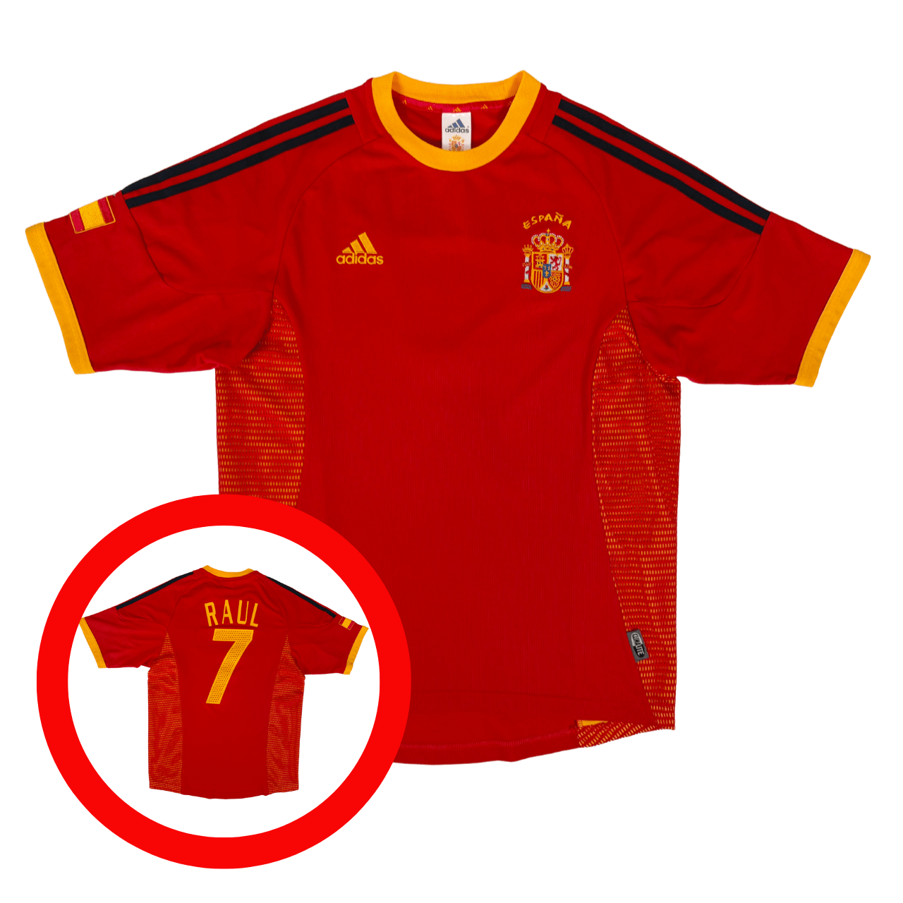 Spain 2002/04 ADIDAS RAUL Home Shirt S