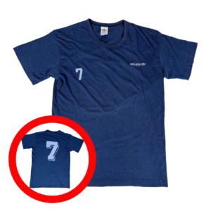 ADIDAS 80s Training Football Cotton Shirt S