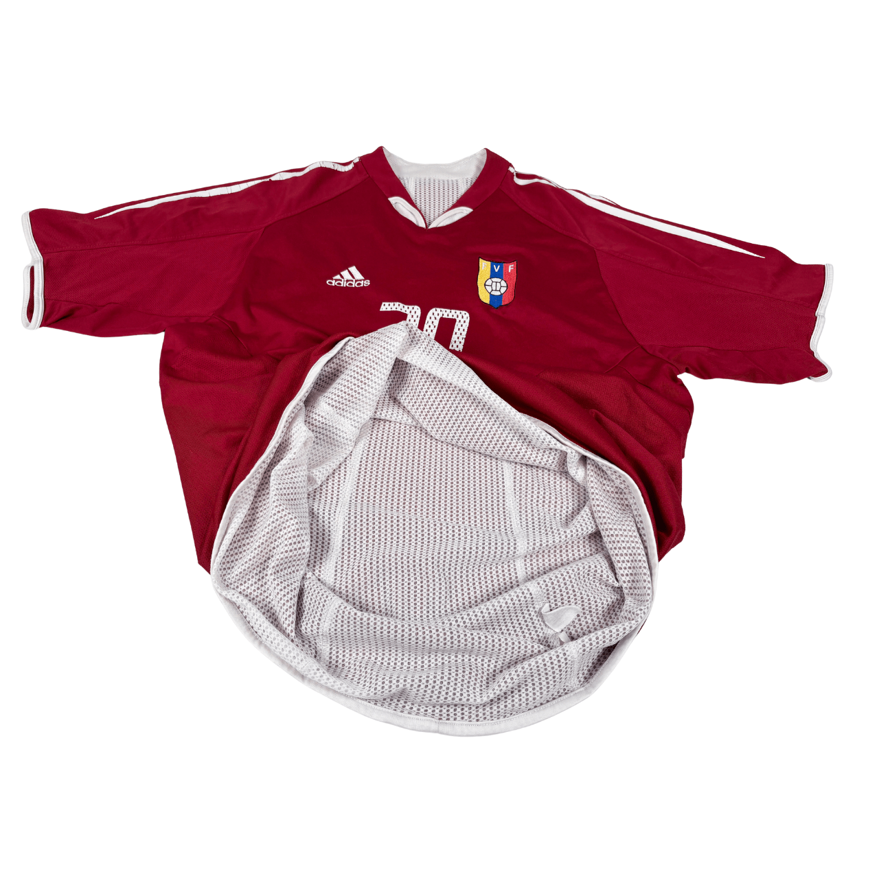 VENEZUELA 2005/06 Adidas Home Shirt L Player - Image 4