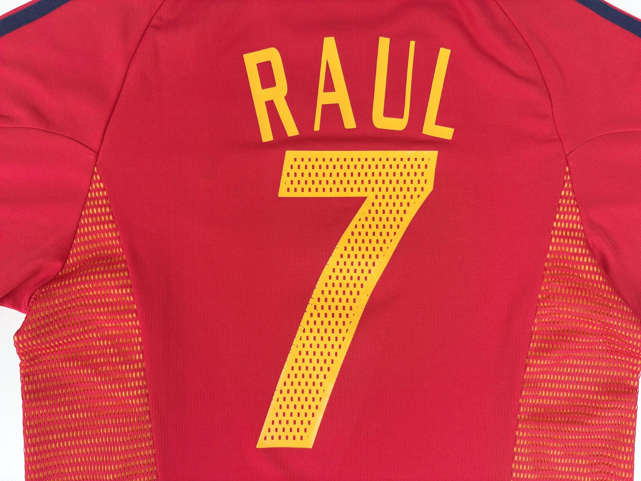 Spain 2002/04 ADIDAS RAUL Home Shirt S - Image 5