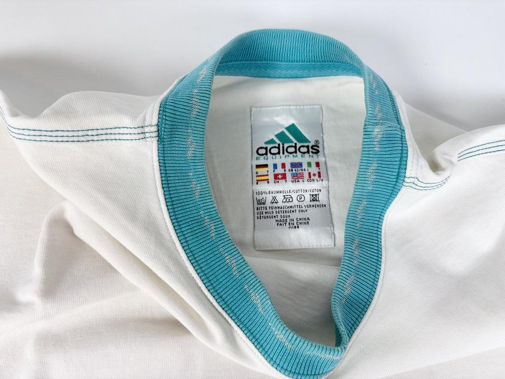 ADIDAS EQUIPMENT Vintage 90s Football Cotton T-Shirt L - Image 5