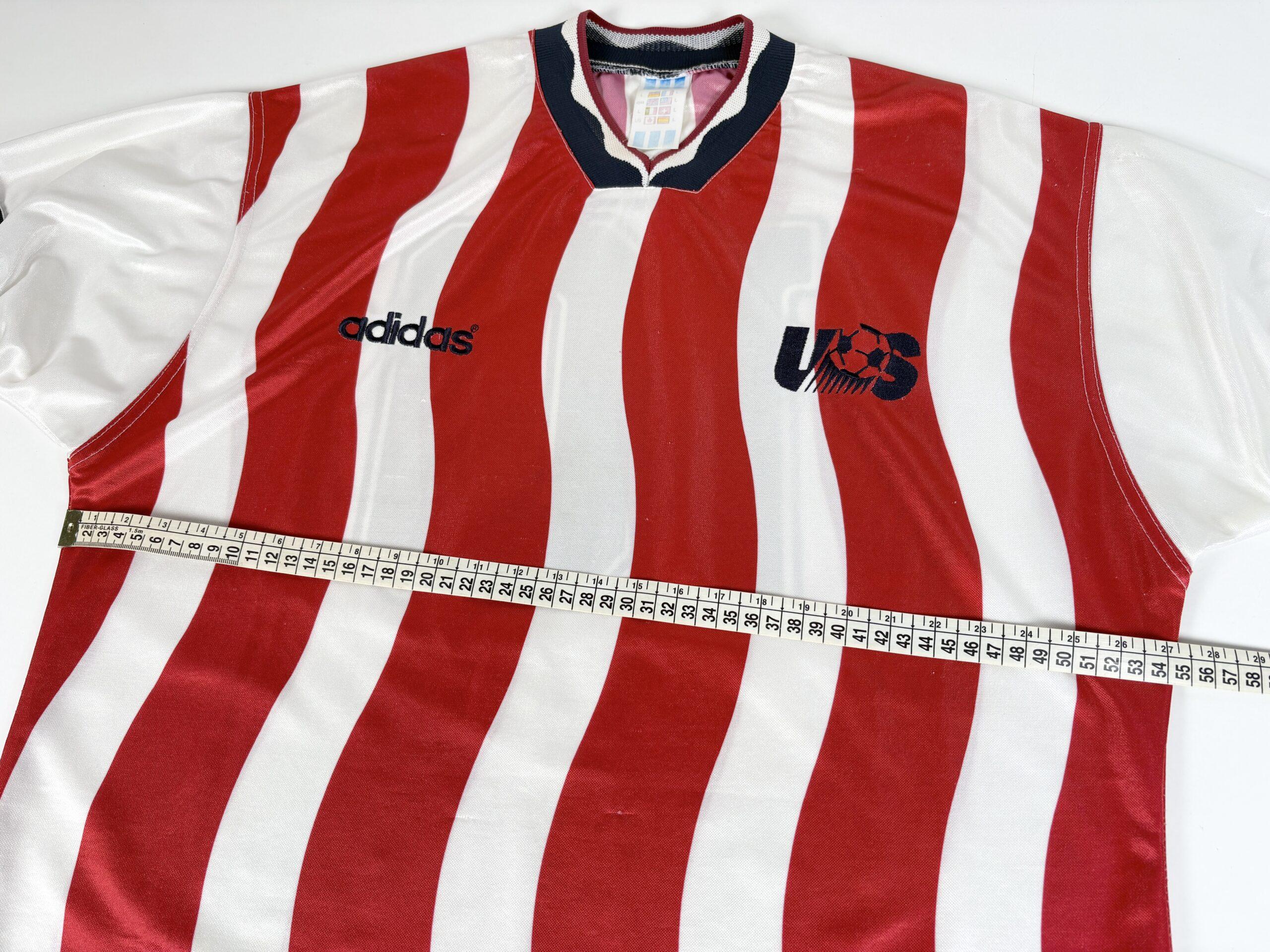 USA 1994/96 ADIDAS Home Football Shirt L USNMT - Image 14