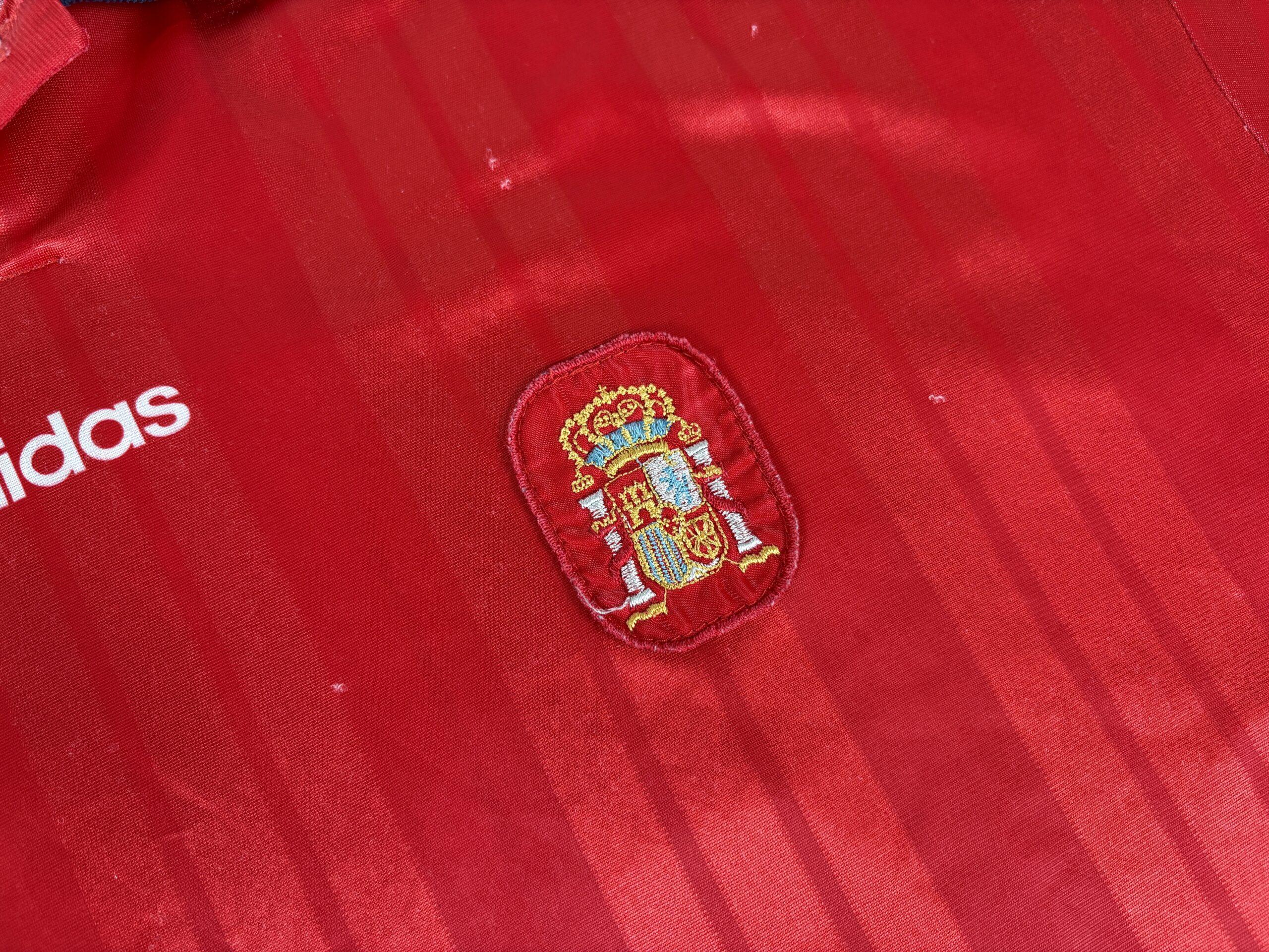 Spain 1994/96 ADIDAS Home Football Shirt 12 Youth - Image 4