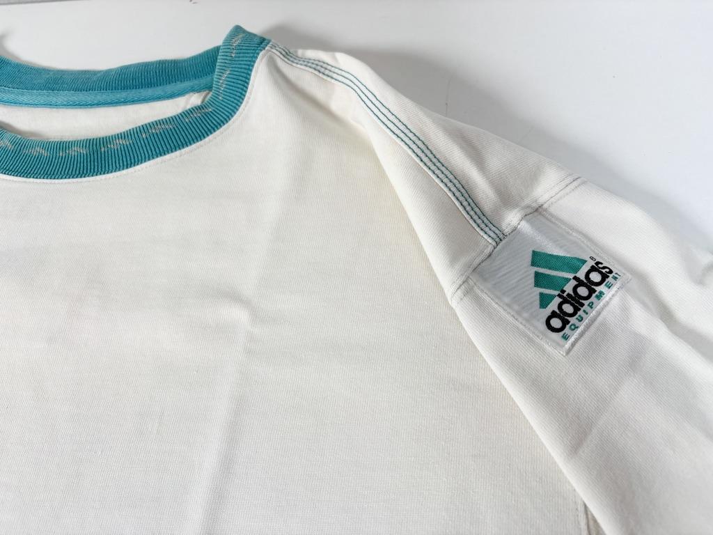 ADIDAS EQUIPMENT Vintage 90s Football Cotton T-Shirt L - Image 4