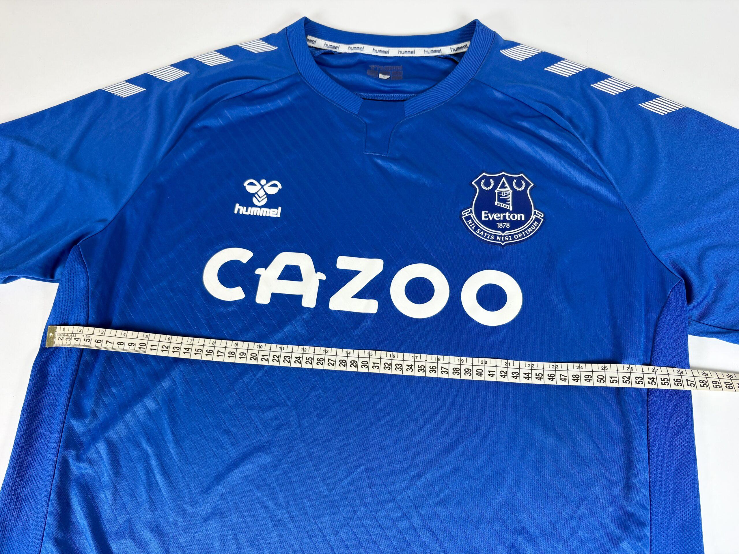 EVERTON FC 2020/21 HUMMEL Home Football Shirt XL - Image 7