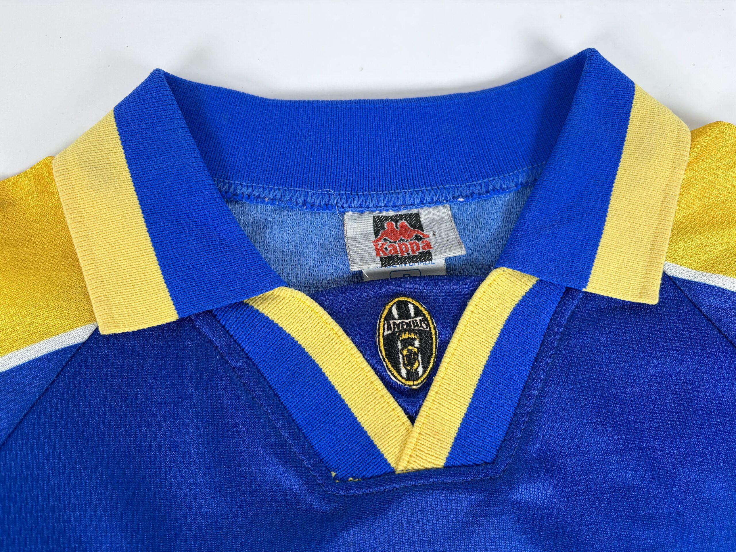 JUVENTUS FC 1995/96 BAGGIO Kappa Away Football Shirt S - Image 5