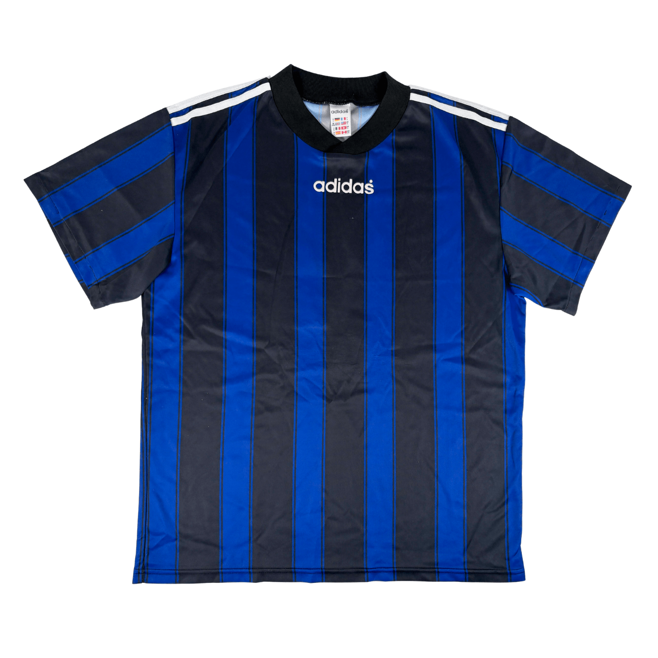 ADIDAS 90s Vintage Blue Football Shirt L