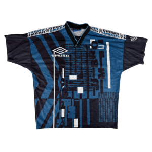 UMBRO 90s Vintage Blue Training Football Shirt S