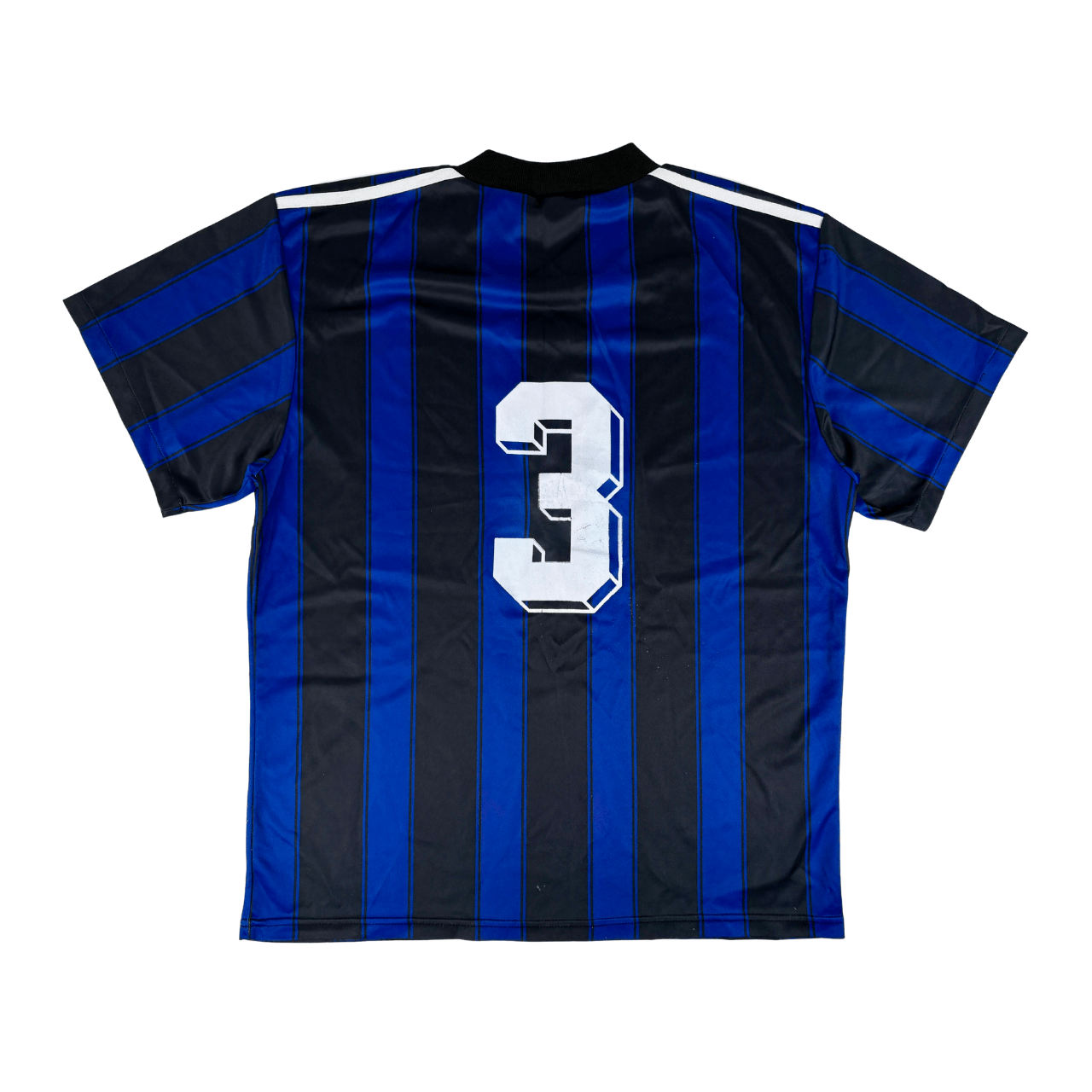 ADIDAS 90s Vintage Blue Football Shirt L - Image 2