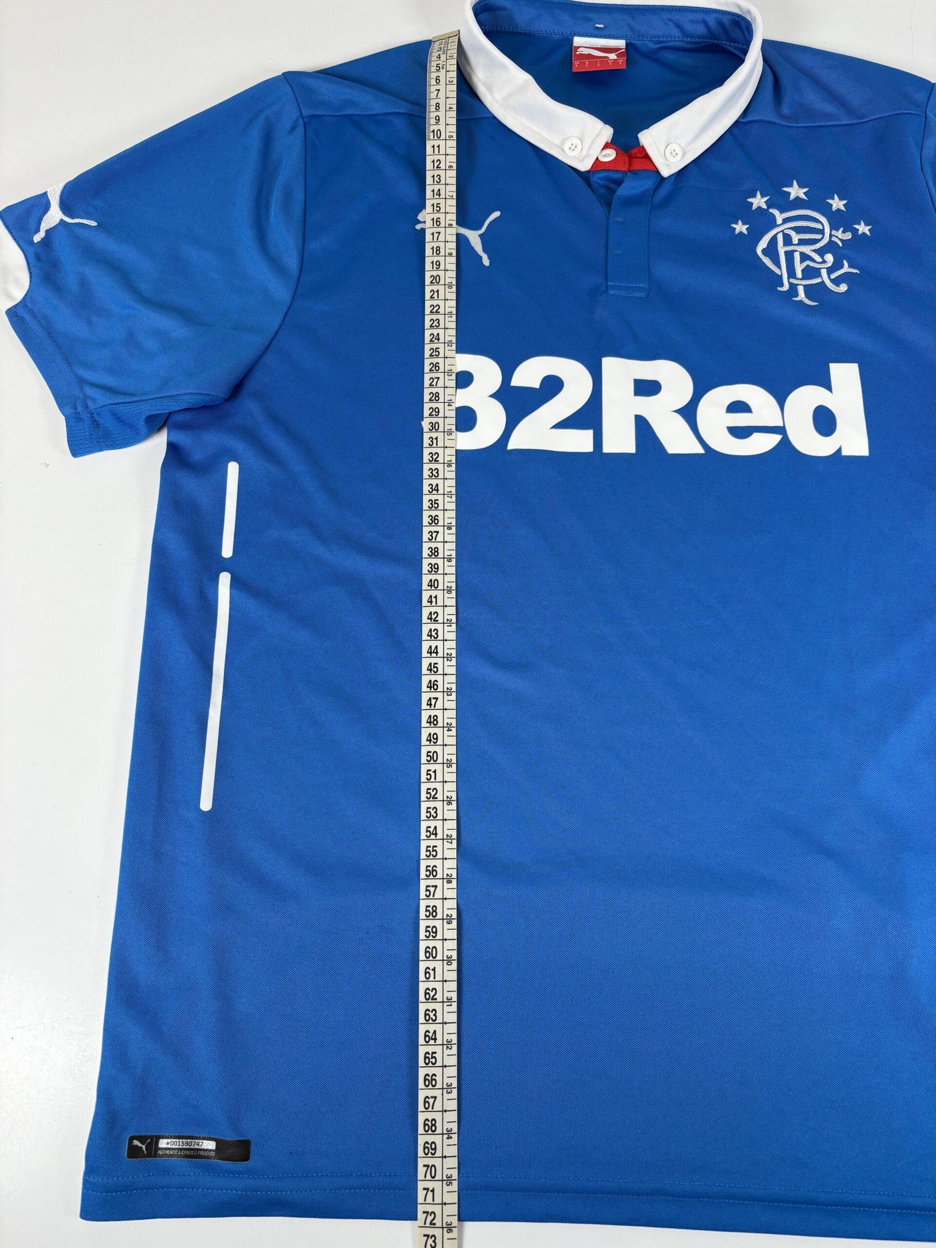 Rangers Glasgow 2014/15 PUMAl Home Football Shirt L - Image 9