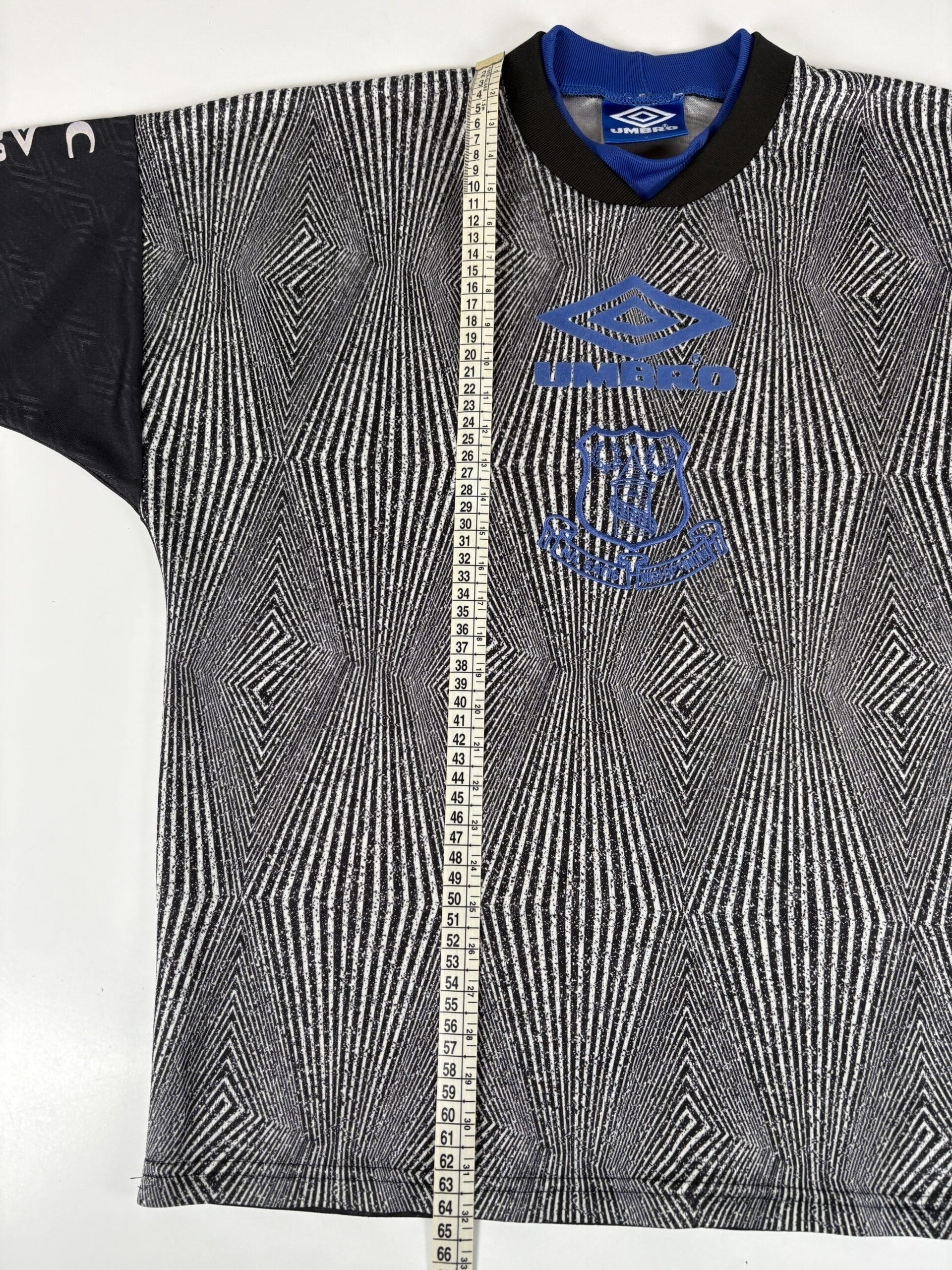 EVERTON FC 1994/95 UMBRO Training Top Football Shirt Y - Image 9
