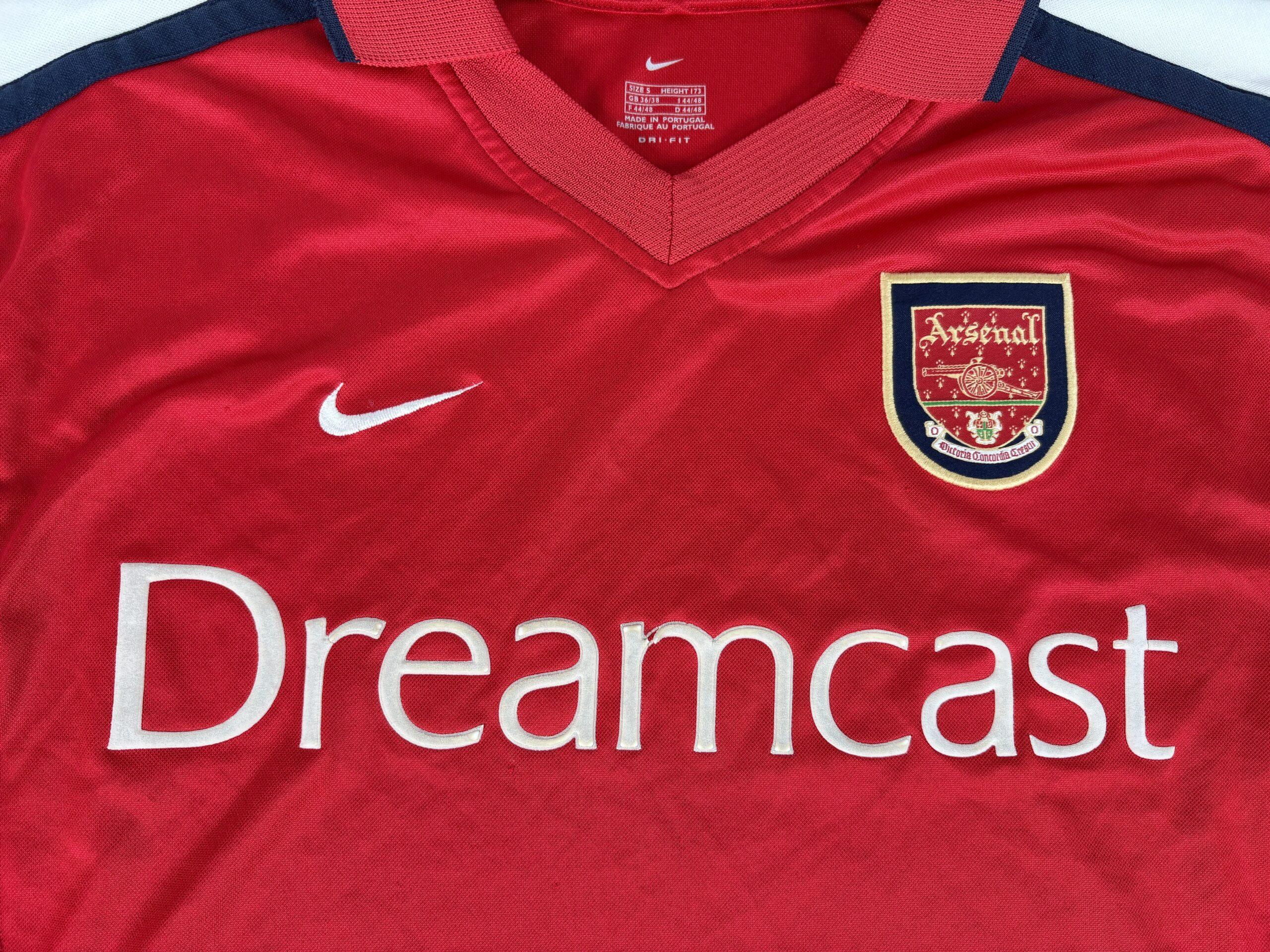 ARSENAL FC 2000/02 NIKE Home Football Shirt S - Image 3