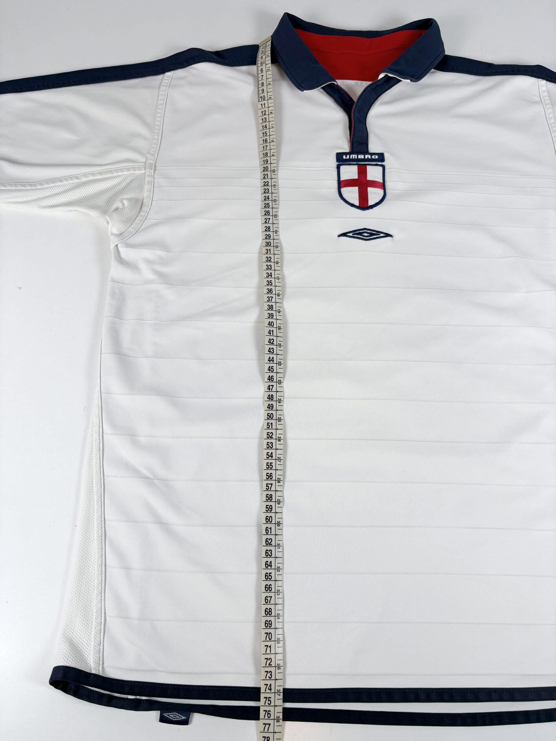 ENGLAND 2003/05 Home Football Shirt Umbro L - Image 12