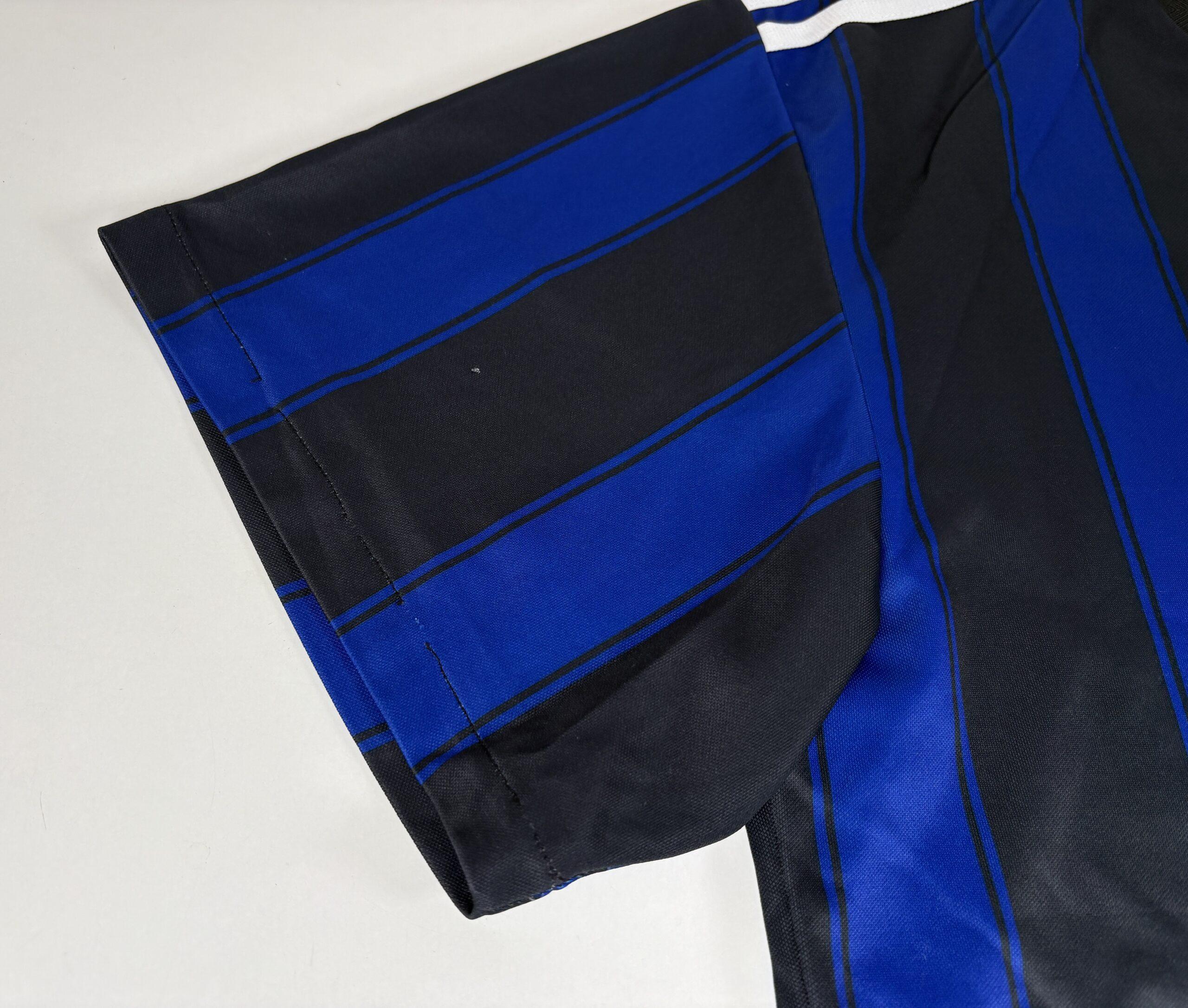 ADIDAS 90s Vintage Blue Football Shirt L - Image 7