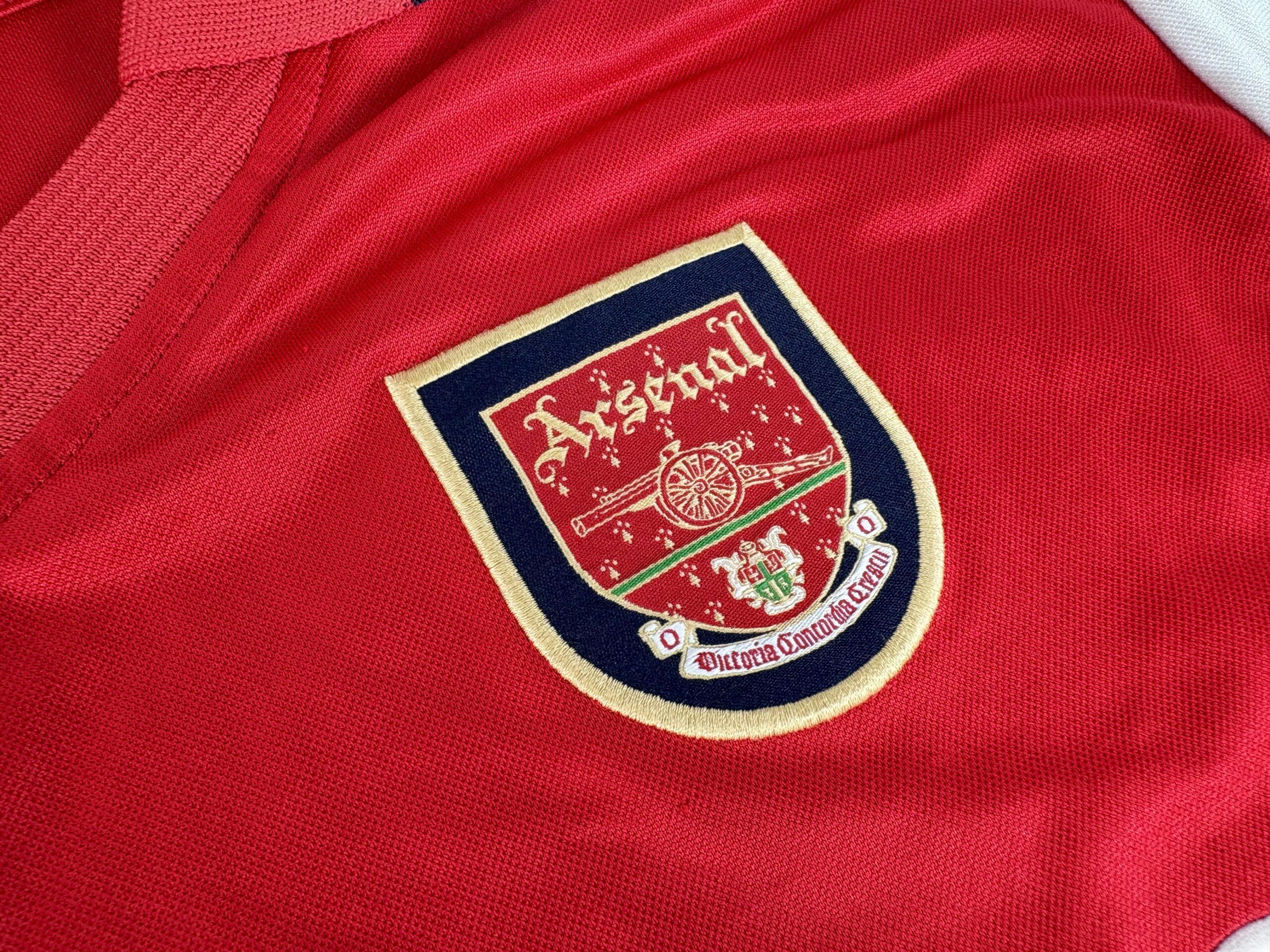 ARSENAL FC 2000/02 NIKE Home Football Shirt S - Image 4