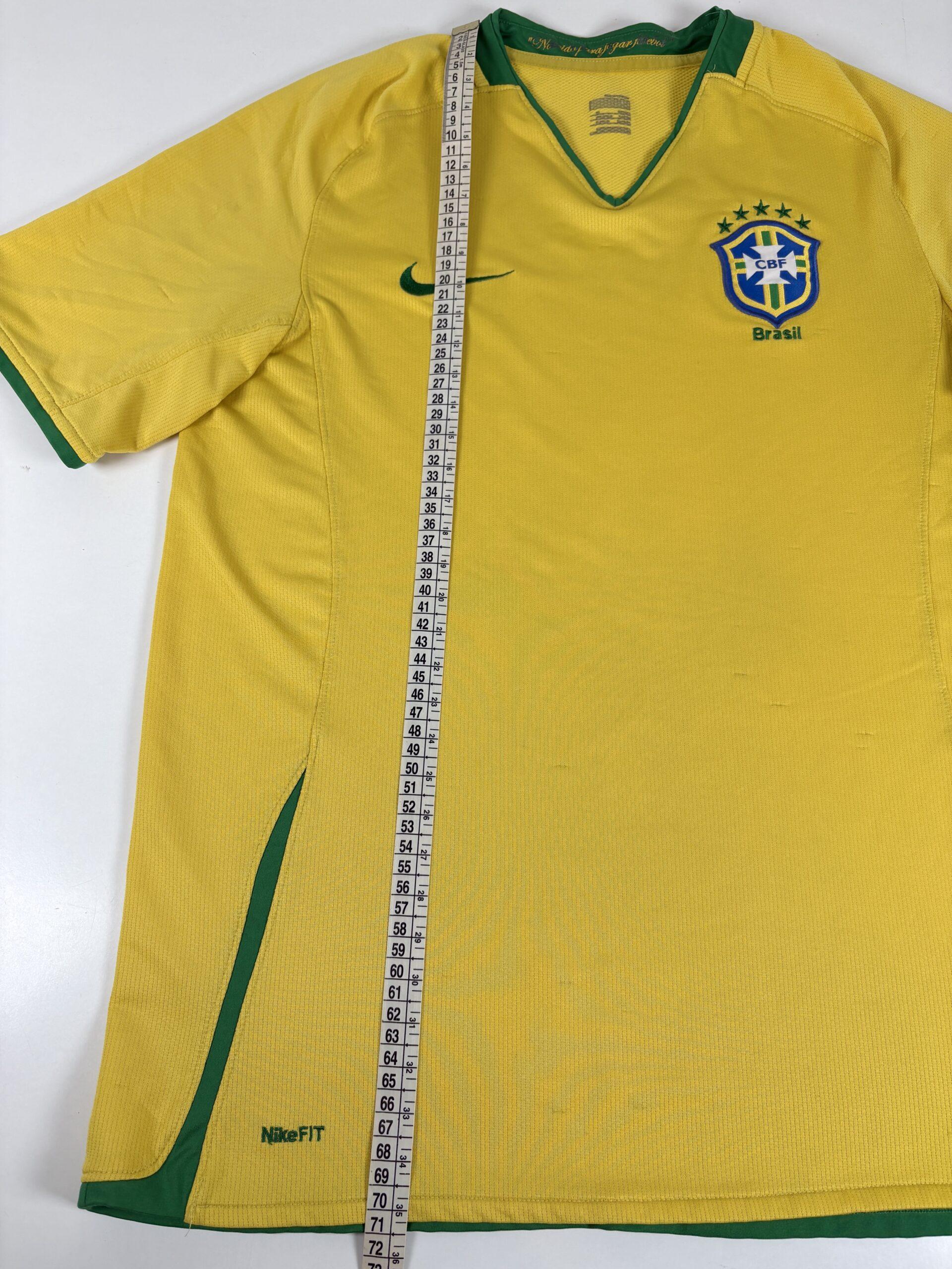 BRAZIL 2008/10 NIKE Home Football Shirt M - Image 14