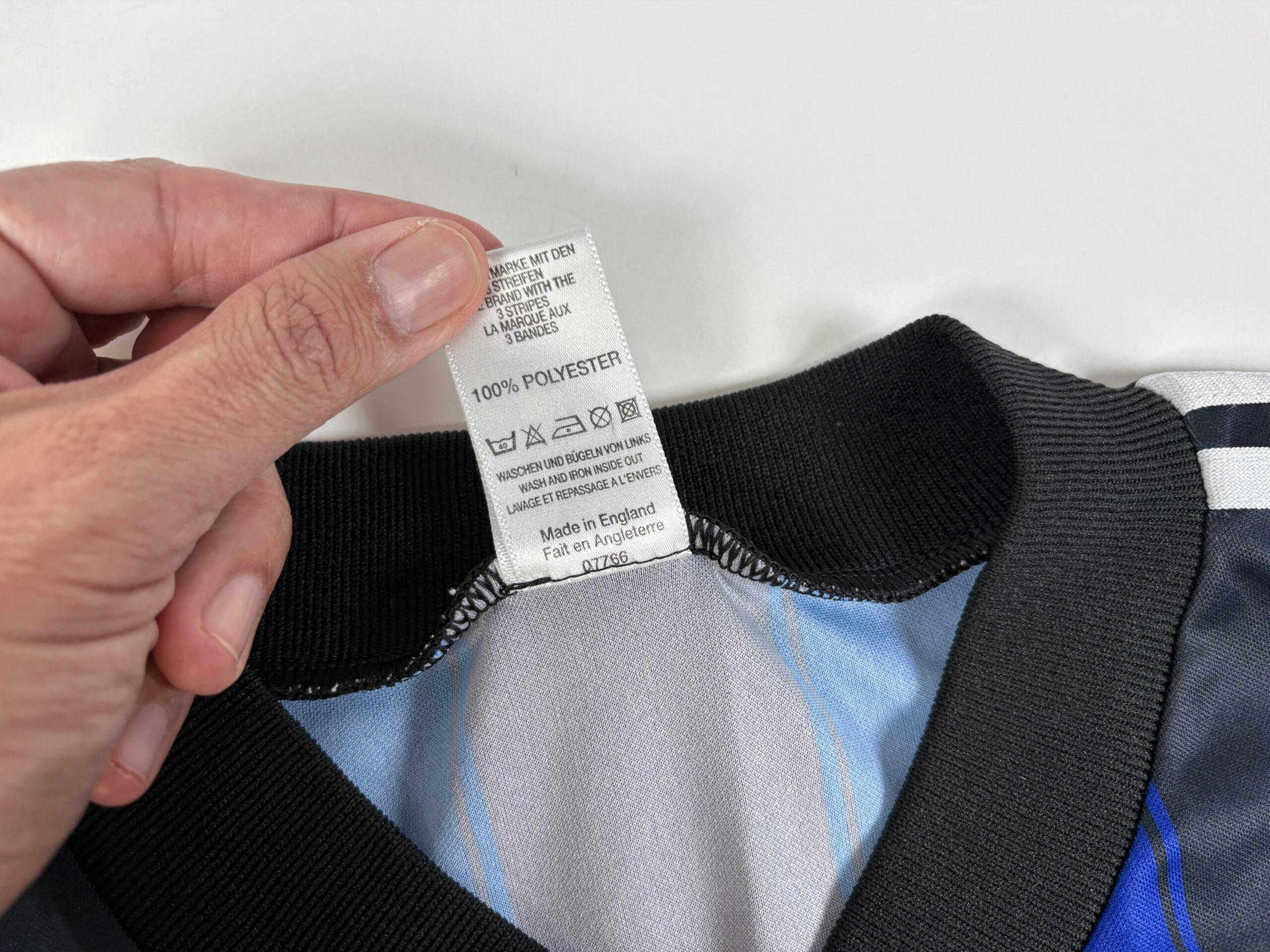 ADIDAS 90s Vintage Blue Football Shirt L - Image 4