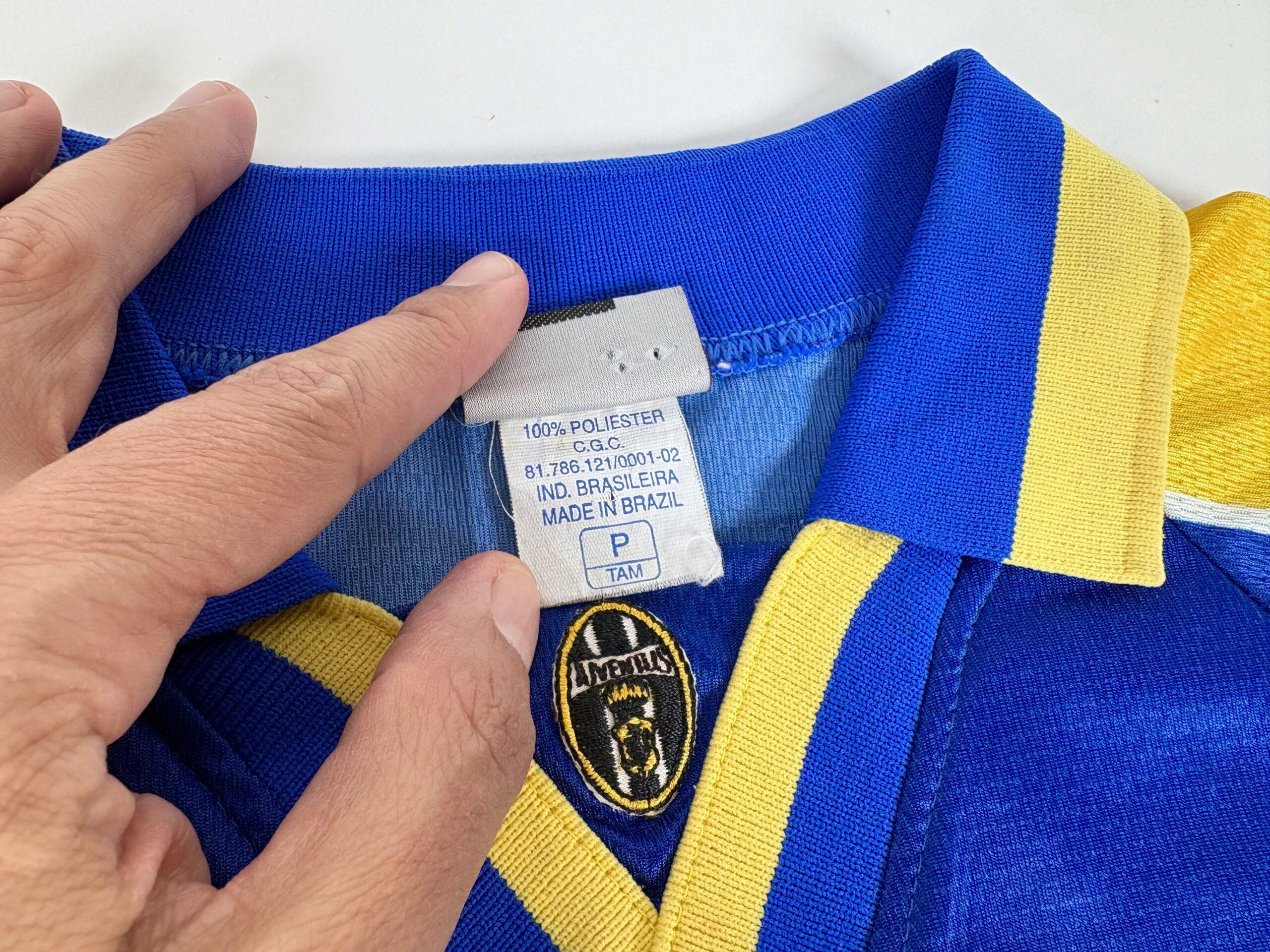 JUVENTUS FC 1995/96 BAGGIO Kappa Away Football Shirt S - Image 6