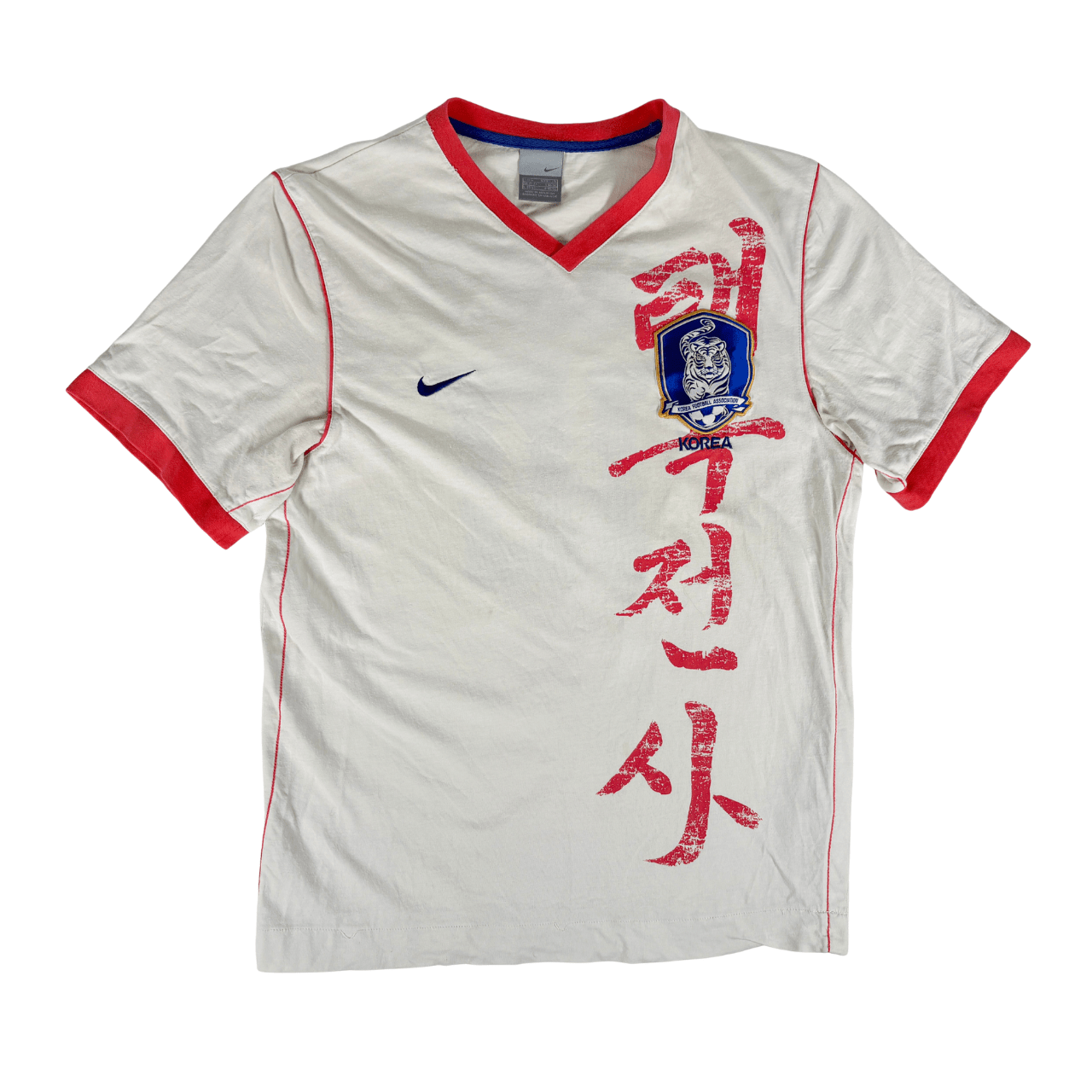 South Korea 2000s NIKE Football Cotton T-Shirt M - Image 2