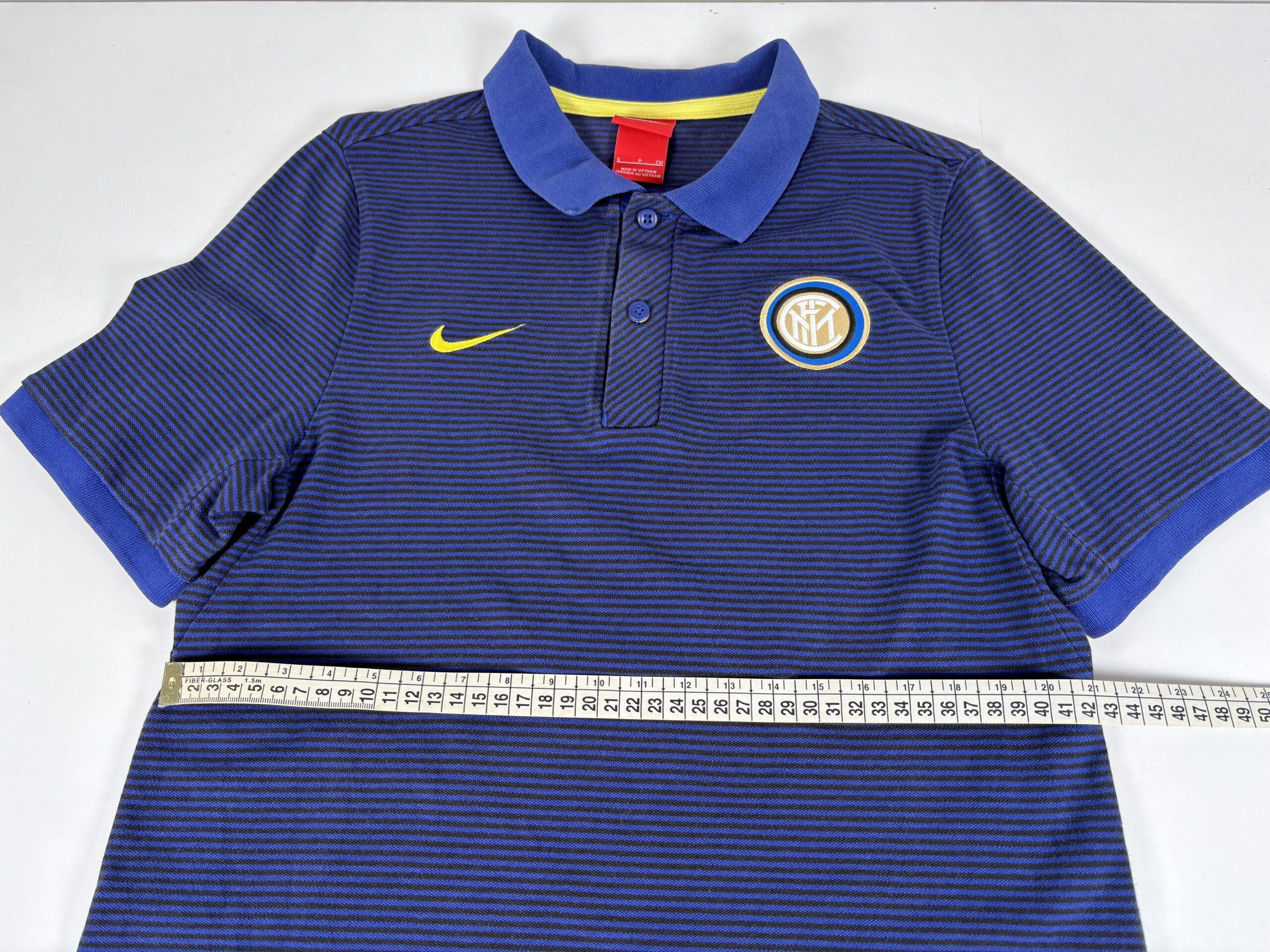 INTER MILAN 2016 NIKE Authentic Polo Football Shirt S - Image 8