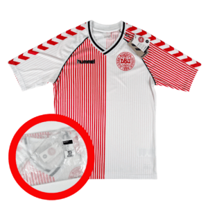 Denmark DBU 86 Replica Hummel Replica Football Shirt M New 1986