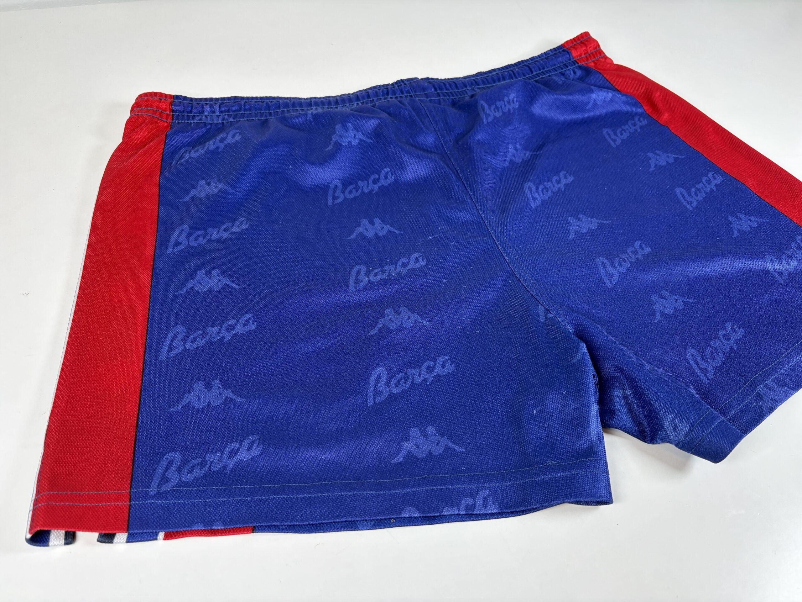 BARCELONA FC 1995/97 KAPPA Home Football Shorts XL - Image 7