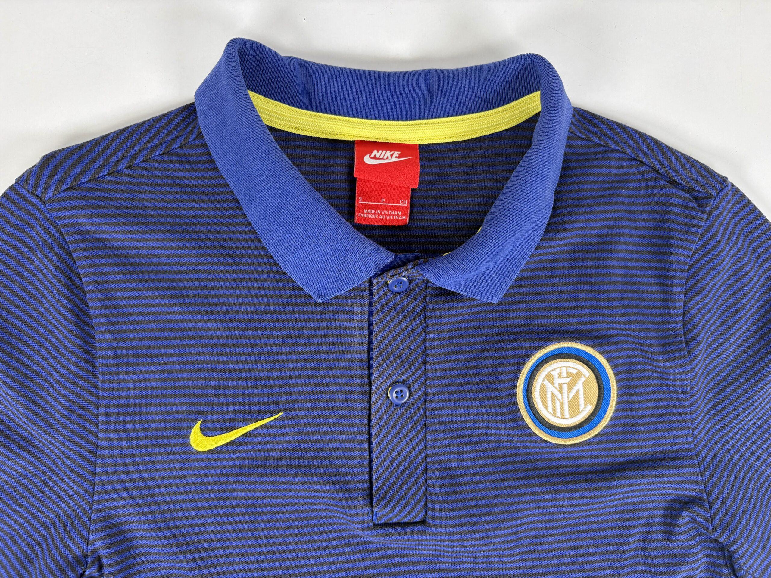 INTER MILAN 2016 NIKE Authentic Polo Football Shirt S - Image 4
