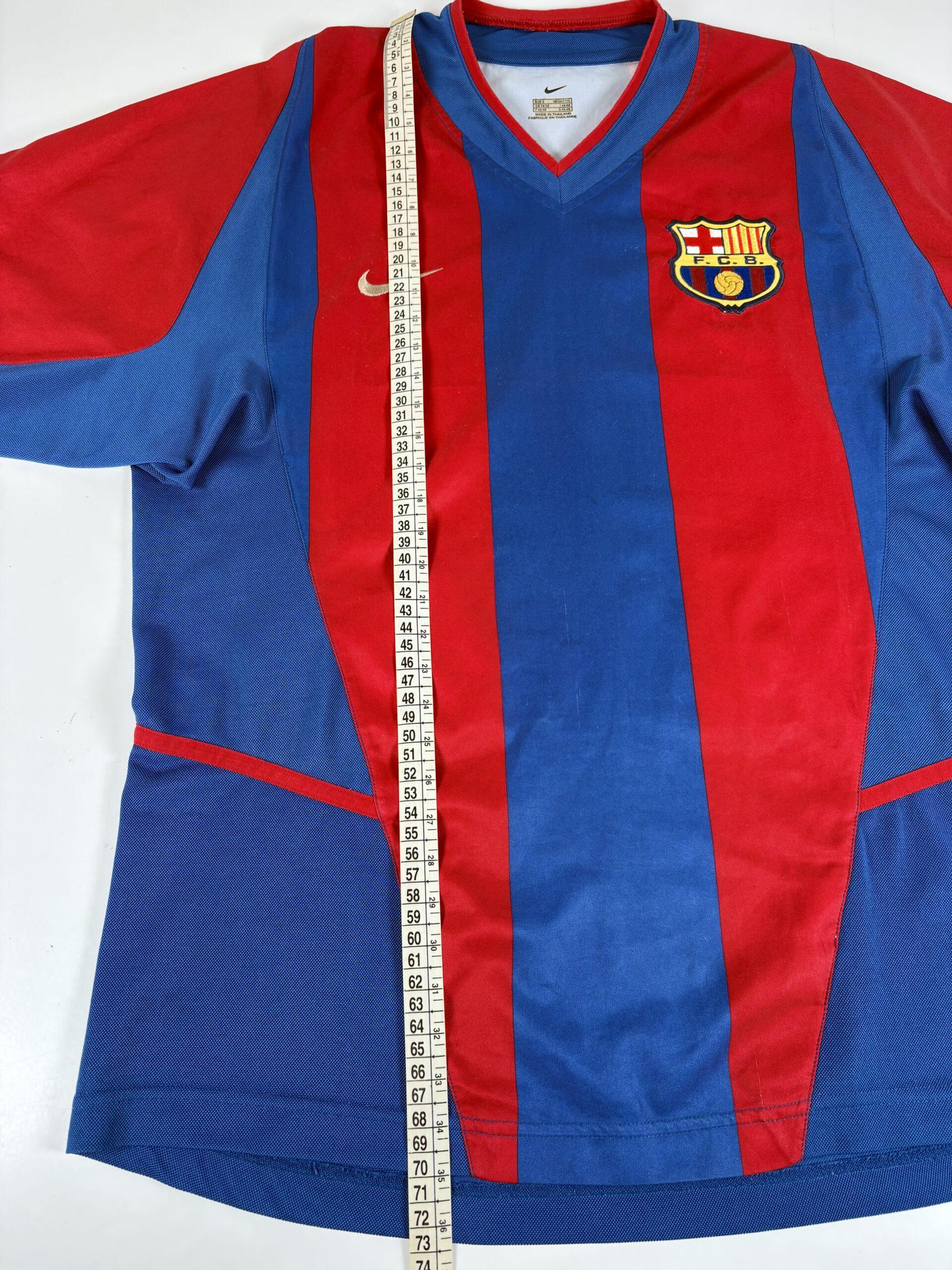 Barcelona FC 2002/03 Nike Home Football Shirt S - Image 10