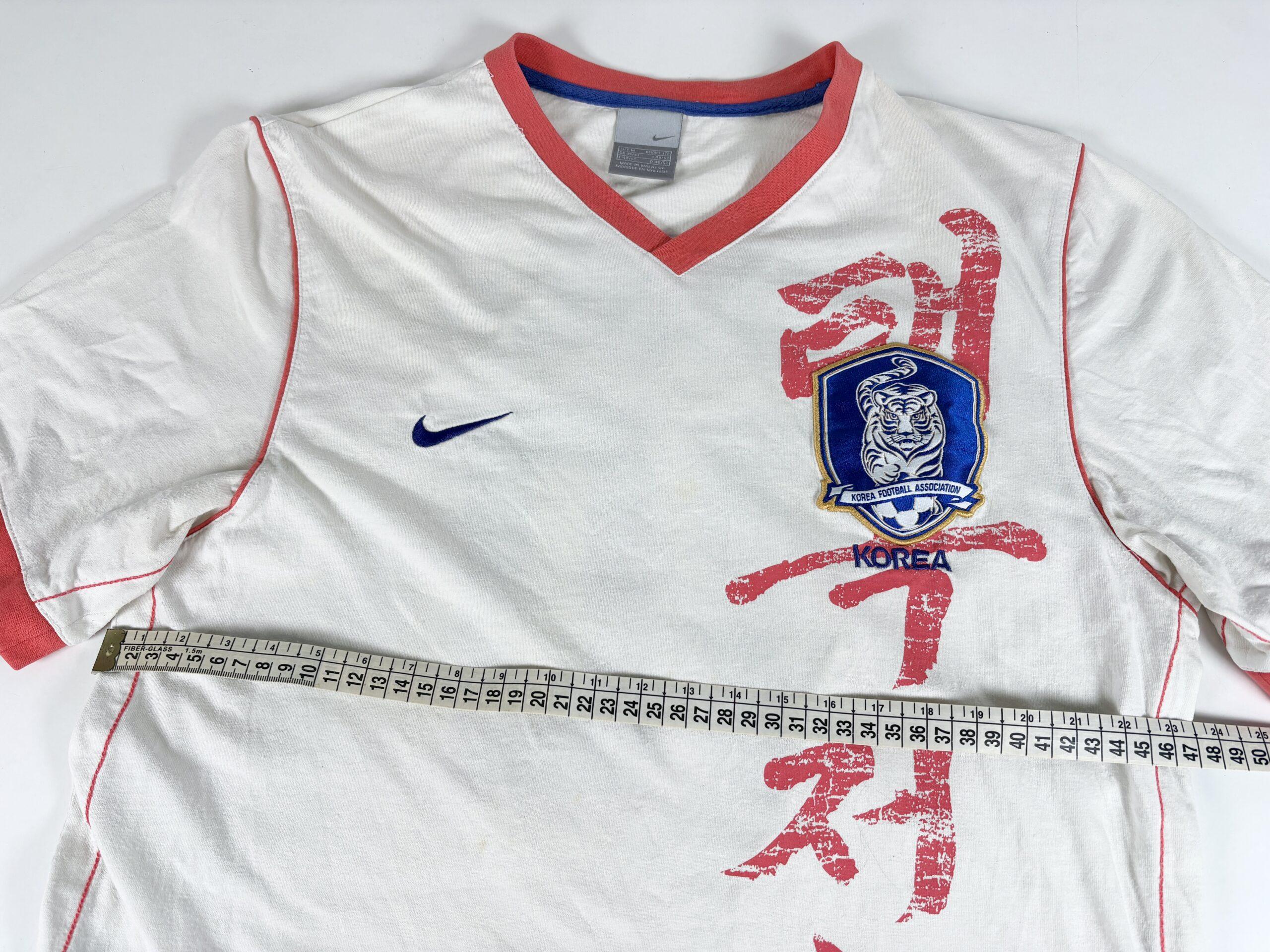 South Korea 2000s NIKE Football Cotton T-Shirt M - Image 12