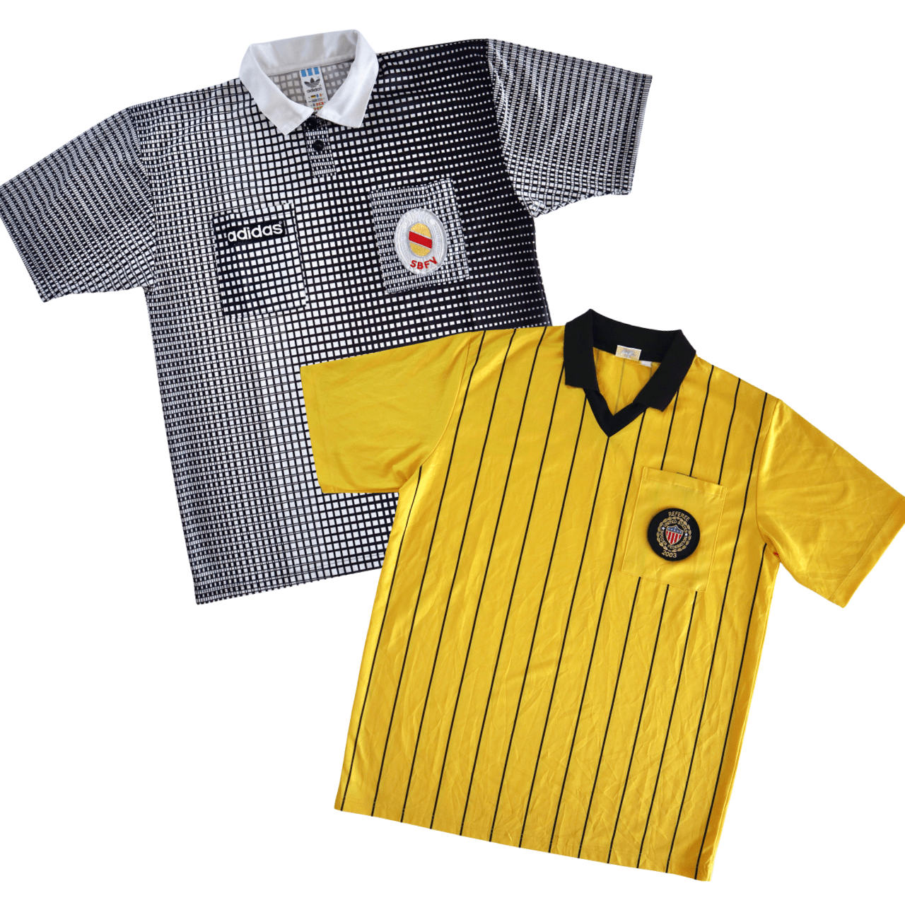Referee pack of 2 Football Shirts Various Sizes Bundle