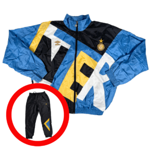 INTER MILAN 1991/92 UMBRO Training Football Tracksuit L (Jacket + Pants)