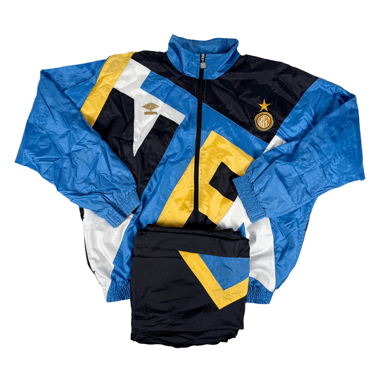 INTER MILAN 1991/92 UMBRO Training Football Tracksuit L (Jacket + Pants) - Image 4
