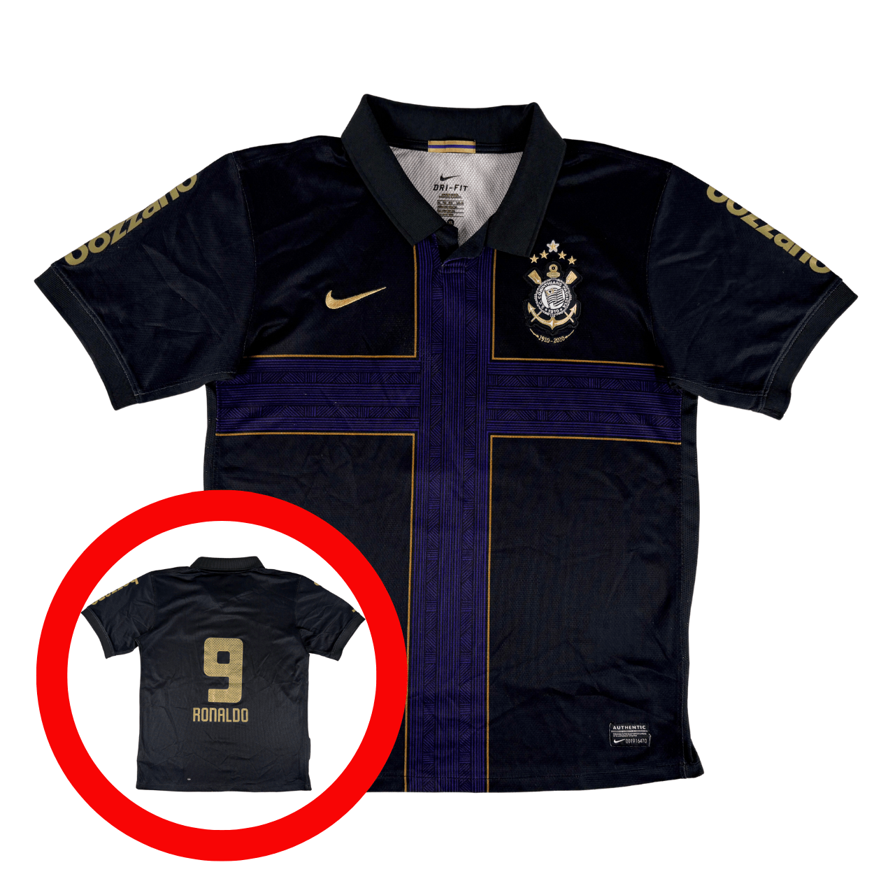 SC Corinthians 2010/11 Ronaldo NIKE Football Shirt 18