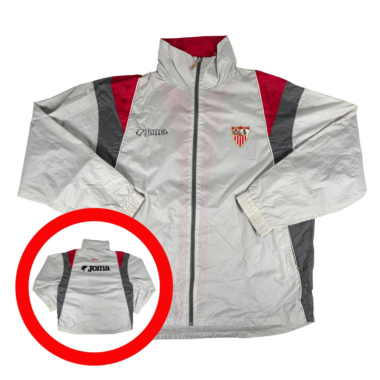 SEVILLA FC 2004/05 JOMA Football Rain Jacket XL