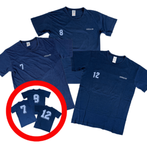 3 pack Vintage ADIDAS 80s Blue Training Football Shirt S