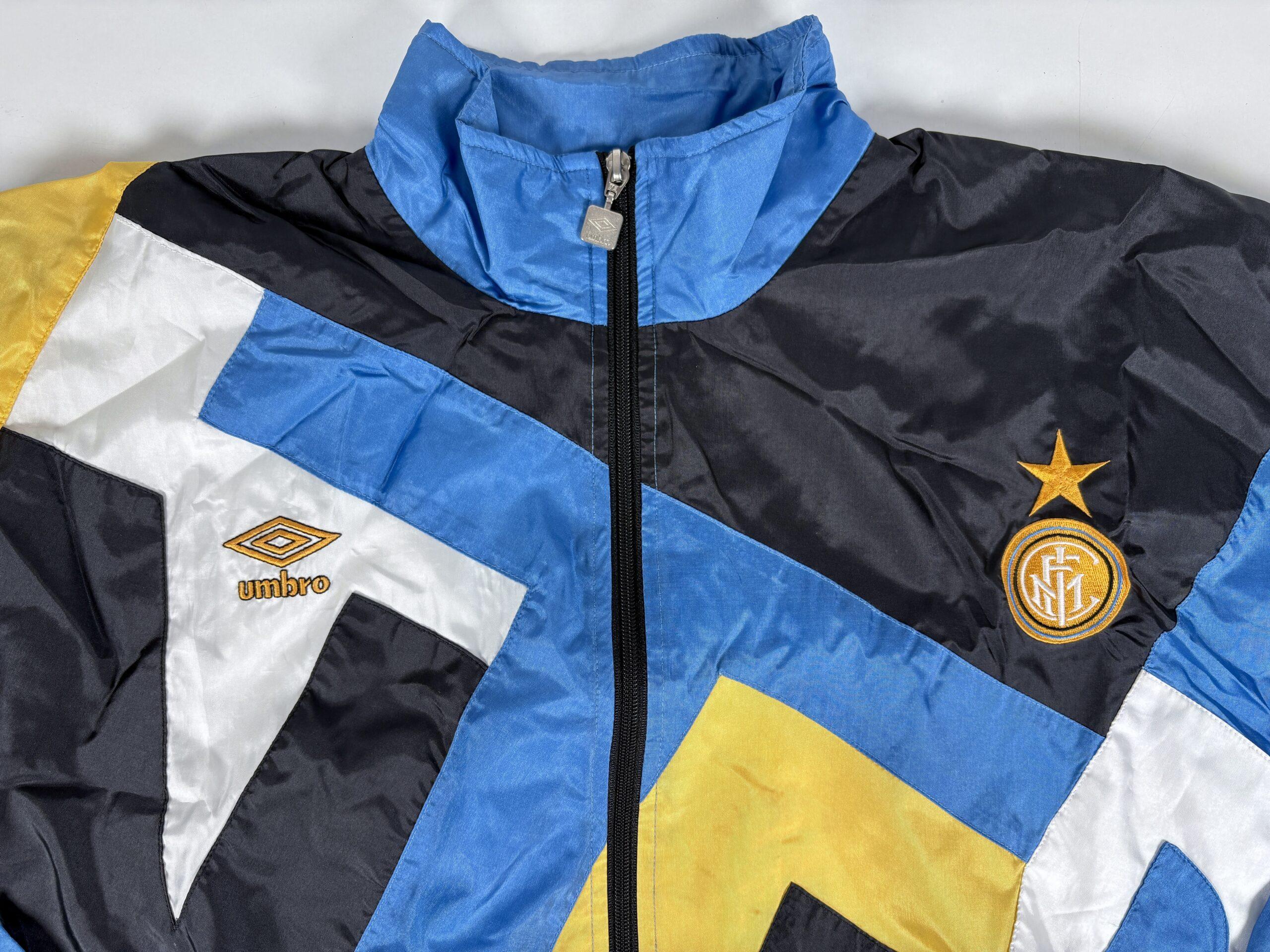 INTER MILAN 1991/92 UMBRO Training Football Tracksuit L (Jacket + Pants) - Image 6