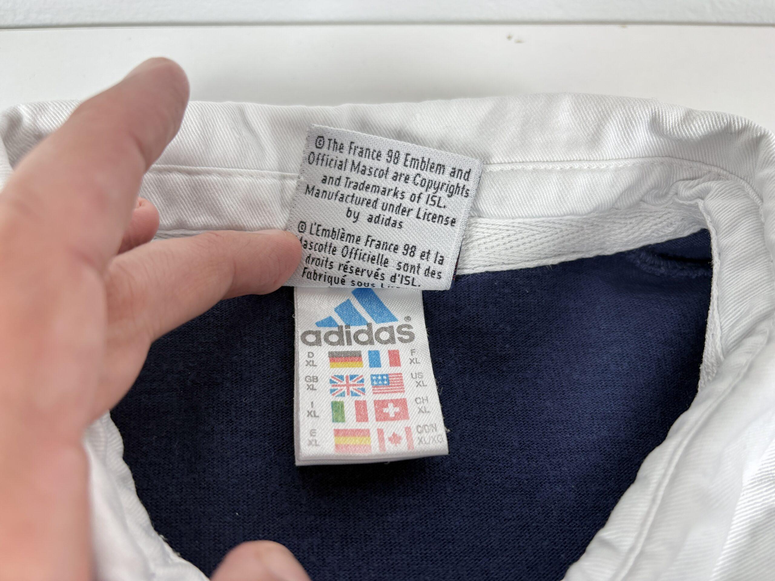 World Cup FRANCE 98 ADIDAS Rugby jersey shirt XL - Image 6